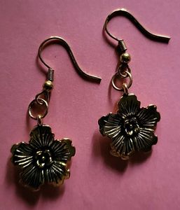 Floral Drop Earrings_Antique Look [NEW]