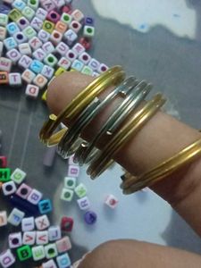 MIX OF LETTER BEADS WITH KEYCHAIN RINGS AND STRING