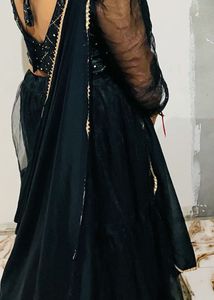 Elegant Black Lehnga Choli Nd Duppata