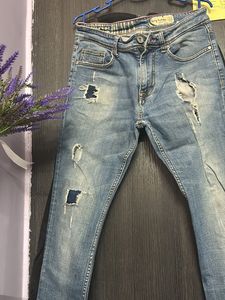 Damaged Blue Being Human Jeans