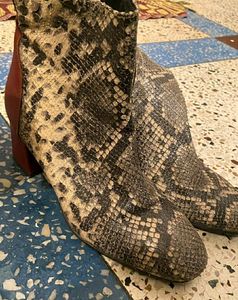 Snake Print Boots