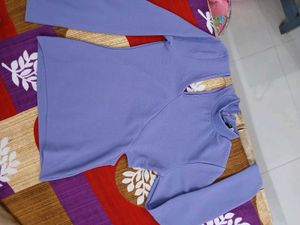 Lavender Cut Shoulder Top