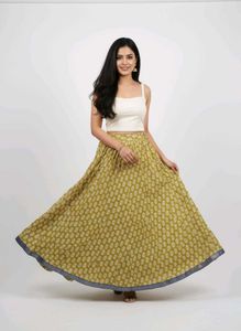 Elegant Ethnic Long Skirt