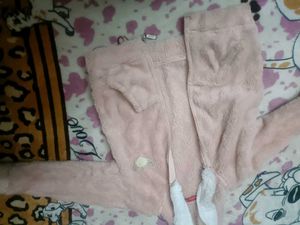 Beautiful Fur Jacket With Hoodie For 4-6 Year Girl