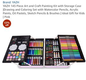 145 Piece Art and Craft Painting Kit with Storage