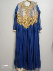 Elegant Blue Ethnic Gown