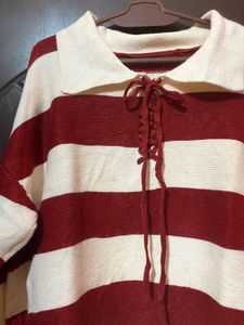 Marron Stripe Sweater/pullover