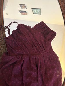 Elegant Burgundy Maxi Dress