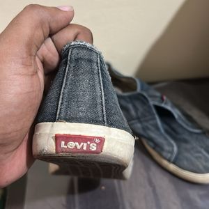 Levi&#39;s Original Denim Slip-On Shoes