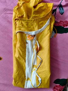 Yellow Plain Simple Kurti