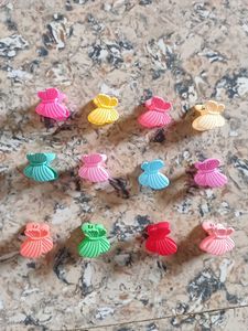 Colorful Mini Hair Claw Clips - 12 Piece Set