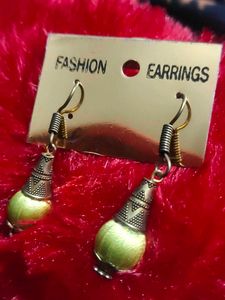 Green Fashion Earrings