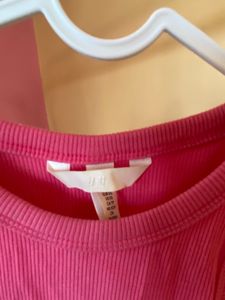 Hot Pink Ribbed Tank Top