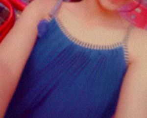 Navy Blue Blouson Top