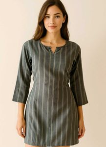 Striped Casual Short Kurti