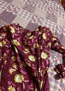 Elegant Pink Printed Kurta Combo