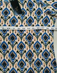Elegant Inaia Brand Blue Printed Kurta