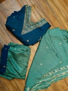 Brand New Short Kurta Plazo With Duppta