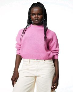 Pink Cropped Sweater