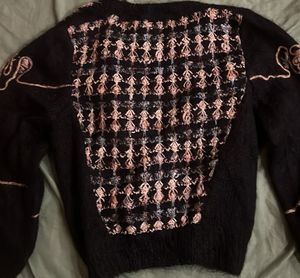 Korean Black Knit Cardigan