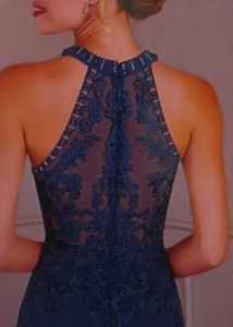 Elegant Navy Blue Ethnic Gown
