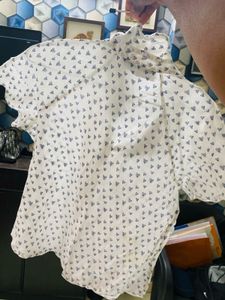 Mango Heart Print Top