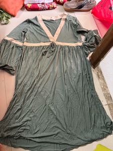 Boho Green Dress