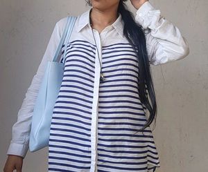 Stripped White Shirt