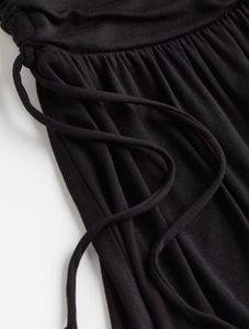 Drawstring-detail Jersey Skirt