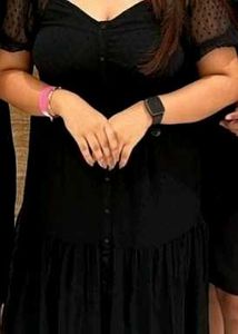 Black Puff Sleeve Dress