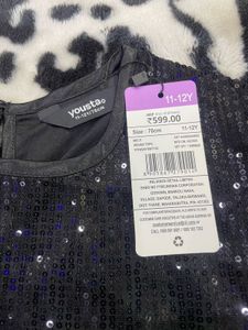 Sequin Black Girls Top🦋