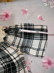 Plaid Off-Shoulder Top