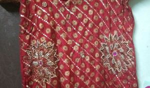 Red Embroidered Dress