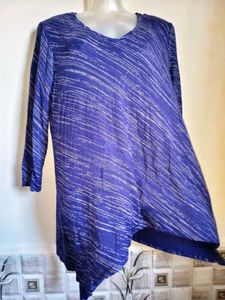 🎁Buy 1, Get 1 Free🎁Blue Tunic Top LARGE/ XL SIZE