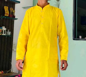 Yellow Cotton Kurta good condition