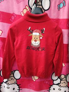 Red Reindeer Christmas Sweater