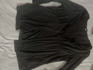 Black Long Sleeve Top