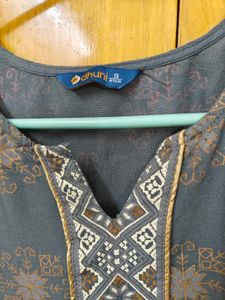 Gray Printed Kurti
