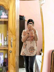 Floral Print Tunic Top