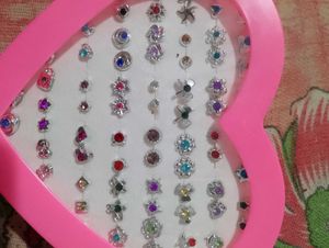 Pair Of 36 Cute Earrings Stud 🌷