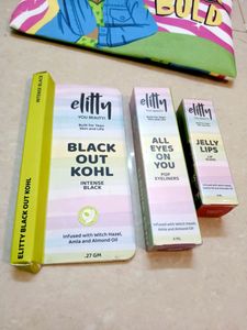 🆕Ellity Lip Gloss, Liner &amp; Kohl Combo