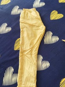 Yellow Embroidered Kurta With Trousers