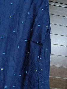 Spykar Men Blue Printed Casual Shirt