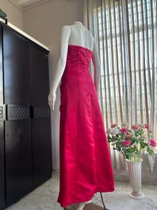 Pink Satin Gown