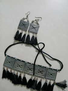 Oxidized Jwellery With Earrings