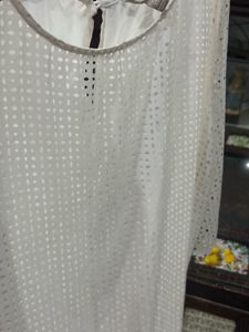 White Eyelet Tank