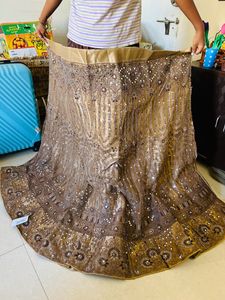 Semi Stitched Bridal Party Lehenga