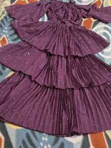 Party Wear Purple Dress