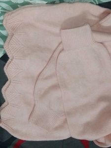 Chic Pink Ruffle Sweater