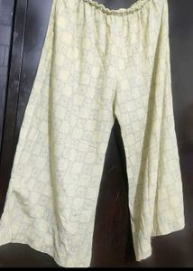Cream Color Lower Pyjama For 34 Waist